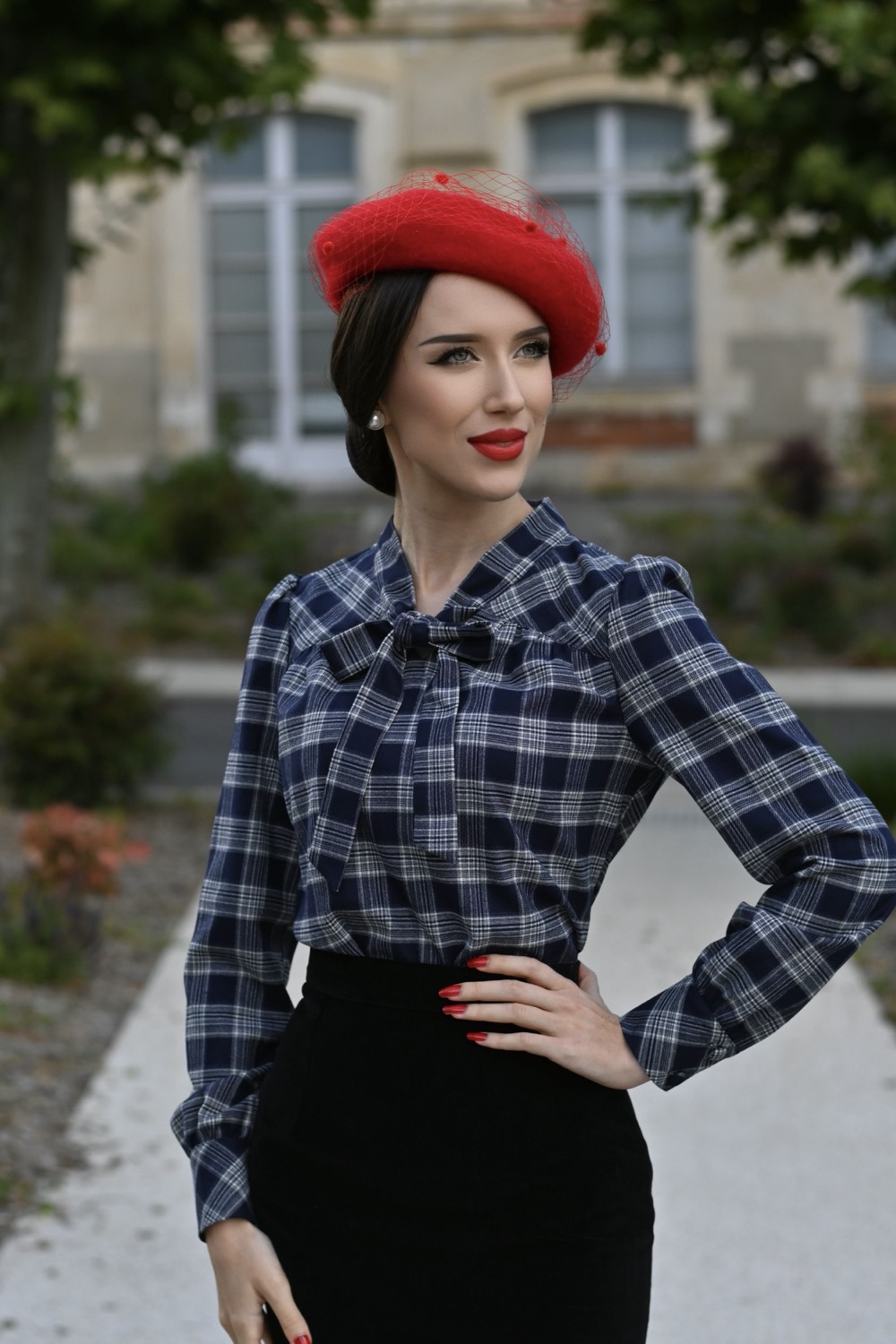 Jemima Tartan Blouse